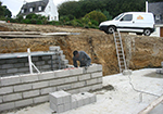 Réalisation des fondations à La Motte-en-Bauges